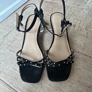 Women's Ann Taylor Black Suede Sandals Sz. 7 1/2 M